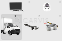 Комплект видеонаблюдения заднего хода автомобиля Carvis